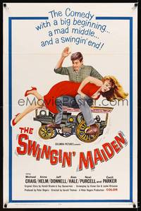 8t838 SWINGIN' MAIDEN 1sh '64 a big beginning & a swingin' end, great spanking image!