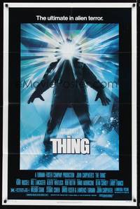 8t870 THING 1sh '82 John Carpenter, cool sci-fi horror art, the ultimate in alien terror!