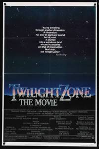 8t917 TWILIGHT ZONE border 1sh '83 Joe Dante, Steven Spielberg, John Landis, Rod Serling TV series!