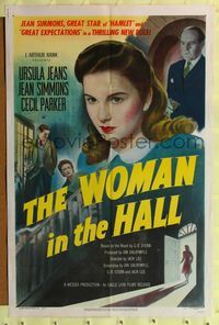 8t981 WOMAN IN THE HALL 1sh '47 Jean Simmons, Ursula Jeans & Cecil Parker!