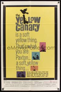 8t988 YELLOW CANARY 1sh '63 Barbara Eden, Pat Boone is a soft yellow thing!