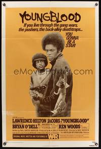 8t999 YOUNGBLOOD 1sh '78 Lawrence-Hilton Jacobs, gang drug pushers!