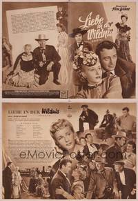 8v205 DAKOTA German program '50 many different images of John Wayne & Vera Ralston!