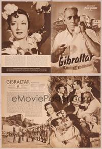 8v212 IT HAPPENED IN GIBRALTAR German program '50 Viviane Romance, German spy Erich von Stroheim!
