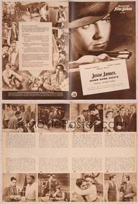 8v213 JESSE JAMES German program '50 most famous outlaws Tyrone Power & Henry Fonda as Frank!