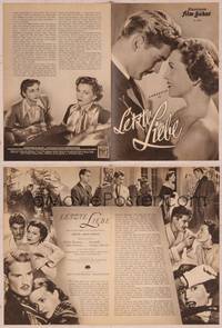 8v216 LAST LOVE German program '51 Dernier amour, Annabella & Georges Marchal in French romance!