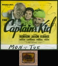 8v029 CAPTAIN'S KID glass slide '36 cute Sybil Jason between May Robson & Guy Kibbee!