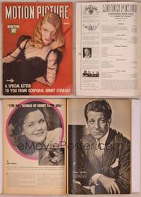 8v116 MOTION PICTURE magazine August 1941, portrait of sexiest Veronica Lake with peekaboo hair!