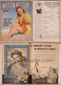 8v115 MOTION PICTURE magazine July 1941, close up of Betty Grable in revealing bathing suit!