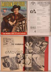 8v114 MOTION PICTURE magazine June 1941, great close portrait of Robert Taylor as a cowboy!