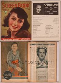 8v085 SCREEN BOOK magazine January 1938, natural color photo of pretty Louise Rainer!
