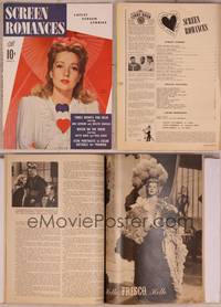8v123 SCREEN ROMANCES magazine March 1943, portrait of Ann Sothern from Three Hearts for Julia!