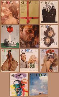 8v018 LOT OF SHOW MAGAZINES #2 11 magazines Dec 1963 to Dec 1964, Barbra, Claudia, Burton, Lemmon