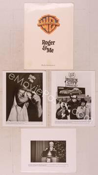 8v166 ROGER & ME presskit '89 1st Michael Moore documentary about General Motors CEO Roger Smith!