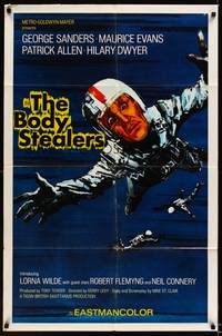 8w089 BODY STEALERS int'l 1sh '70 George Sanders, Maurice Evans, skydiver in peril!