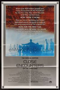 8w153 CLOSE ENCOUNTERS OF THE THIRD KIND S.E. int'l 1sh '80 Spielberg's classic with new scenes!