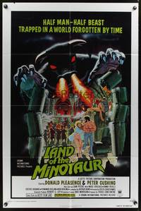 8w194 DEVIL'S MEN 1sh '76 Land of the Minotaur, Robert Tanenbaum fantasy monster art!