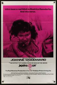 8w228 EFFECT OF GAMMA RAYS ON MAN-IN-THE-MOON MARIGOLDS 1sh '72 Paul Newman, Joanne Woodward!