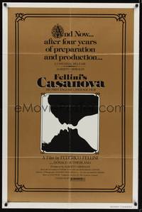 8w258 FELLINI'S CASANOVA 1sh '76 Il Casanova di Federico Fellini, Donald Sutherland, Tina Aumont