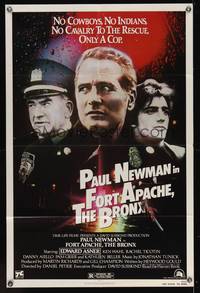 8w282 FORT APACHE THE BRONX 1sh '81 Paul Newman, Edward Asner & Ken Wahl as New York City cops!