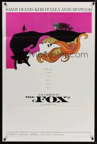 8w283 FOX 1sh '68 Sandy Dennis, Kier Dullea, Anne Heywood, cool art by L & D Dillon!