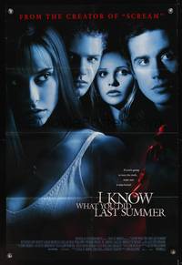 8w398 I KNOW WHAT YOU DID LAST SUMMER DS 1sh '97 Jennifer Love Hewitt, Sarah Michelle Gellar!
