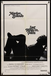 8w478 LAST TANGO IN PARIS 1sh '73 Marlon Brando, Maria Schneider, Bernardo Bertolucci!
