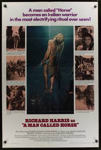 8w515 MAN CALLED HORSE 1sh '70 Richard Harris becomes Sioux Native American Indian warrior!