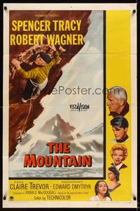 8w551 MOUNTAIN 1sh '56 mountain climber Spencer Tracy, Robert Wagner, Claire Trevor!
