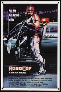 8w691 ROBOCOP 1sh '87 Paul Verhoeven classic, Peter Weller is part man, part machine, all cop!