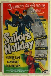 8w705 SAILOR'S HOLIDAY 1sh '44 Arthur Lake on 48 hour leave, Jane Lawrence!