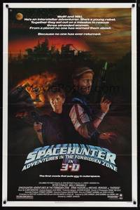 8w779 SPACEHUNTER ADVENTURES IN THE FORBIDDEN ZONE 1sh '83 art of Molly Ringwald, Peter Strauss!