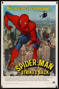 8w782 SPIDER-MAN STRIKES BACK int'l' 1sh '78 Marvel Comics, Spidey in his greatest challenge!