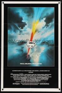 8w821 SUPERMAN 1sh '78 comic book hero Christopher Reeve, Gene Hackman