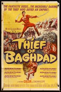 8w864 THIEF OF BAGHDAD int'l 1sh '61 daring Steve Reeves does fantastic deeds and defies an empire!