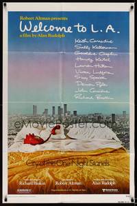 8w945 WELCOME TO L.A. 1sh '77 Alan Rudolph, Robert Altman, City of the One Night Stands!