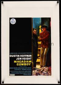 8x206 MIDNIGHT COWBOY linen Belgian '69 Dustin Hoffman, Jon Voight, John Schlesinger classic!