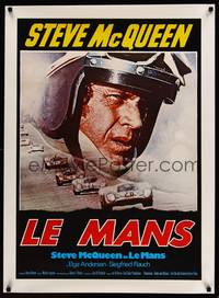 8x128 LE MANS linen German '71 different close up of race car driver Steve McQueen & cars!