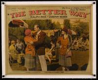 8x006 BETTER WAY linen 1/2sh '26 Ralph Ince & Dorothy Revier, who traded rags for riches!