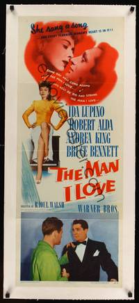 8x017 MAN I LOVE linen insert '47 sexiest bad girl Ida Lupino knows all about men, film noir!