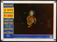 8x081 NIGHTS OF CABIRIA linen Italian photobusta '57 Federico Fellini, c/u of Guilietta Masina!