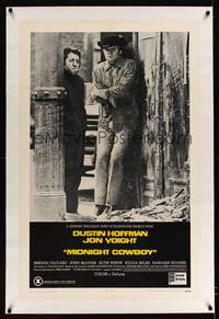 8x385 MIDNIGHT COWBOY linen X-rated 1sh '69 Dustin Hoffman, Jon Voight, John Schlesinger classic!