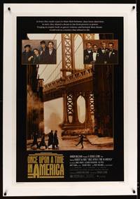 8x402 ONCE UPON A TIME IN AMERICA linen 1sh '84 Robert De Niro, James Woods, Sergio Leone