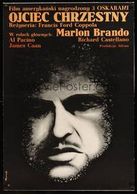 8x141 GODFATHER linen Polish 23x33 '73 cool different art of Marlon Brando by Ruminski, Coppola
