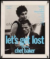 8x027 LET'S GET LOST linen special 18x20 '88 Bruce Weber, great image of Chet Baker with trumpet!