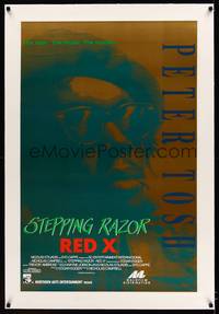 8x458 STEPPING RAZOR RED X linen 1sh '92 biography of Jamaican reggae musician Peter Tosh!