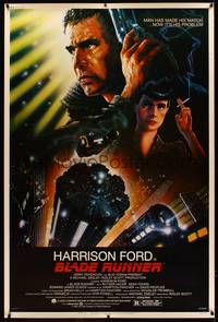 8y112 BLADE RUNNER 40x60 '82 Ridley Scott sci-fi classic, art of Harrison Ford by John Alvin!
