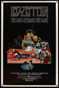 8y132 SONG REMAINS THE SAME 40x60 '76 Led Zeppelin, really cool rock & roll montage art!