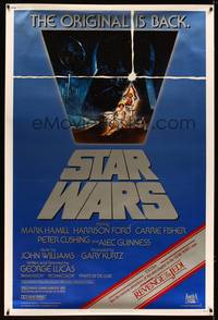 8y134 STAR WARS 40x60 R82 George Lucas classic sci-fi epic, advertises Revenge of the Jedi!