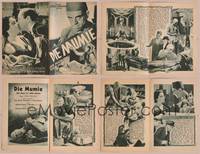 8y166 MUMMY Austrian program '32 many different images of Boris Karloff with & without bandages!